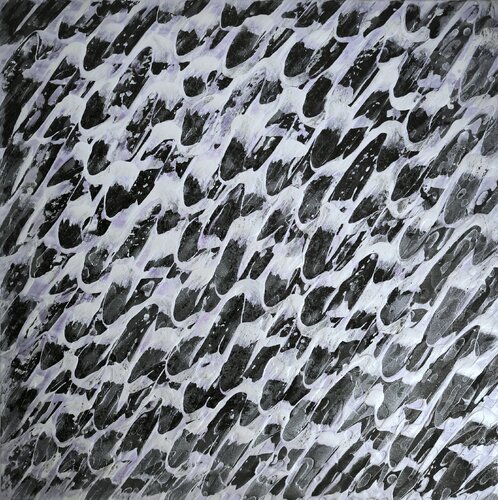 PURPLE WAVES van Tom Nelson, Schilderij te koop op Singulart