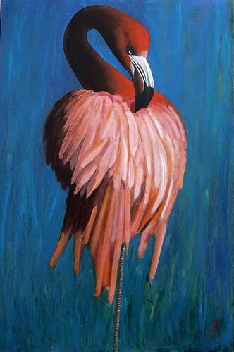 Preening in peace von Allison McSparron-Edwards, Malerei kaufen auf Singulart