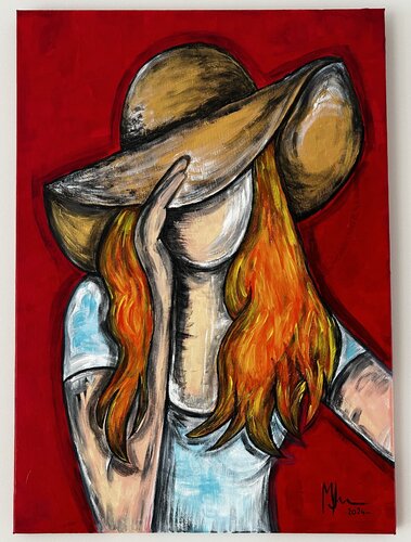 Verano sin rostro by Miren Fernandez Florencio, Painting for Sale on Singulart