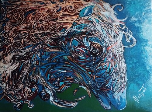 "SPIRITO SELVAGGIO"-Wild Spirit van MARGHERITA BELLIPANNI (Margot), Schilderij te koop op Singulart