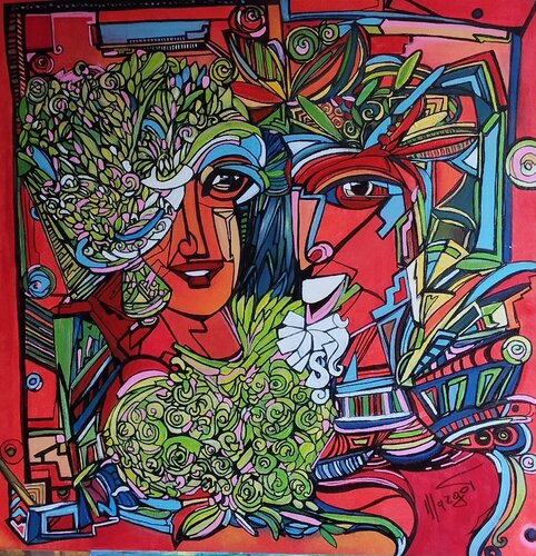 GIOCO D'AMORE Love game by MARGHERITA BELLIPANNI (Margot), Painting for Sale on Singulart