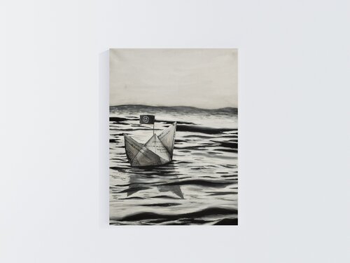 Steuer Richitung Paradies von Ricardo Schwarz, Malerei kaufen auf Singulart