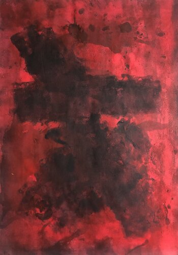 Roig i Negre #1 von Carlos Villena, Malerei kaufen auf Singulart