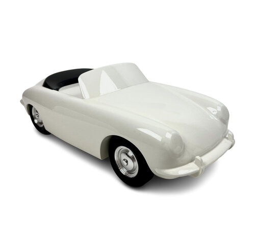 "60 SportCabrio" (inspiration Porsche 356 Cabriolet) - Livrée Black & White by Atelier Circourt, Sculpture for Sale on Singulart