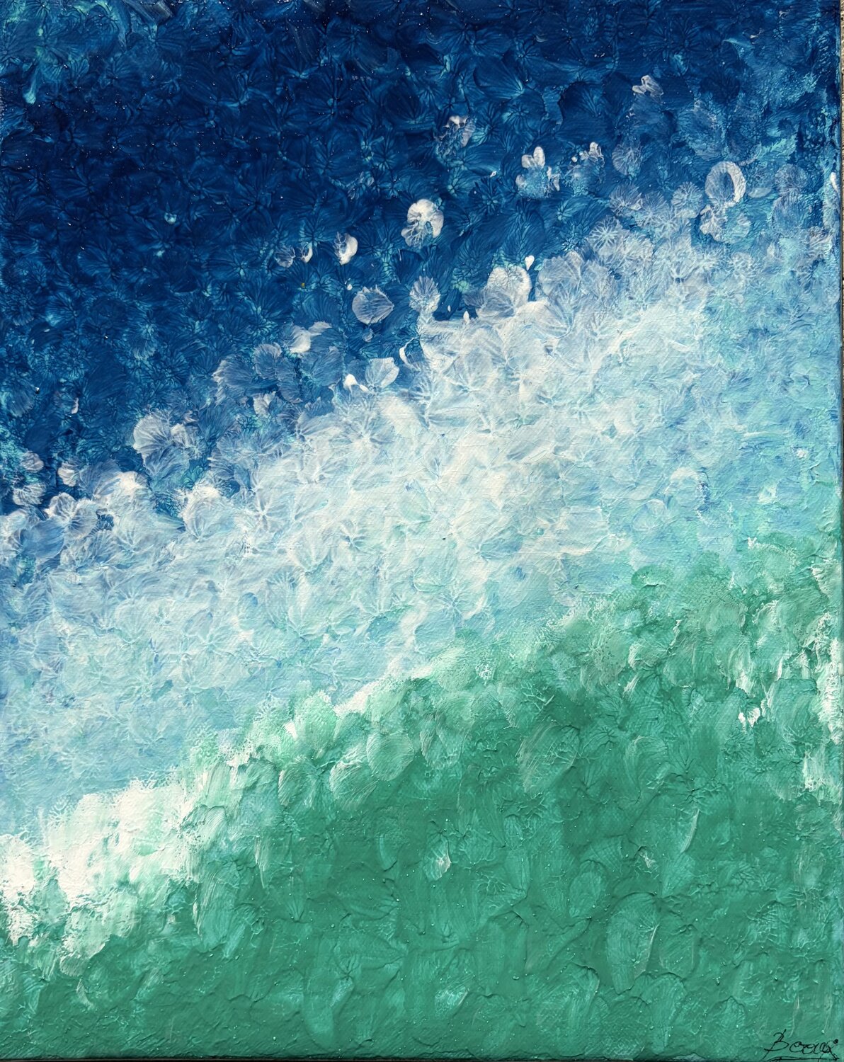 Frammenti d’Oceano Valeria Pianese Origineel schilderij te koop