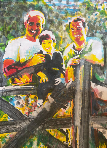 Happy Family 04 by Martin Thomas, Painting for Sale on Singulart