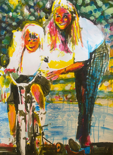 Happy Family 07 di Martin Thomas, Pittura in vendita su Singulart