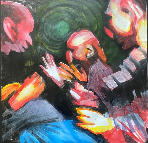 Berlin 90th Citiy Nights 02 di Martin Thomas, Pittura in vendita su Singulart