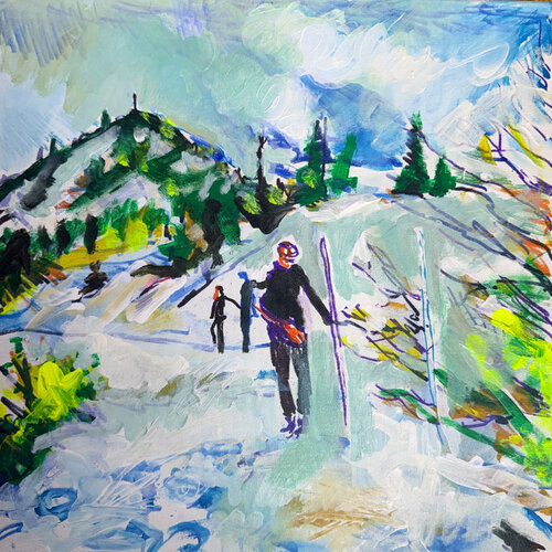 Aufstieg zum Martinskopf de Martin Thomas, Pintura a la venta en Singulart