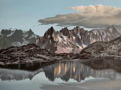 Le Lac Blanc by Patrick Egger, Painting for Sale on Singulart