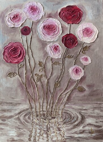 Where Water Remembers Flowers by M. Shtypuliak, Painting for Sale on Singulart