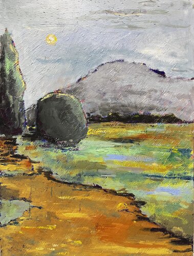 Morning in the Mountains di Edvard Badalyan, Pittura in vendita su Singulart