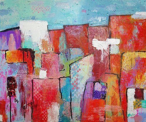 The Wandering City di Edvard Badalyan, Pittura in vendita su Singulart