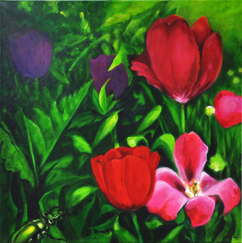 Tulipas de Gabriele Riedel, Pintura a la venta en Singulart