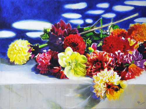 Ein letzter Sommergruß di Gabriele Riedel, Pittura in vendita su Singulart