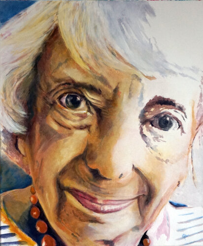 Margot Friedländer by Gabriele Riedel, Painting for Sale on Singulart