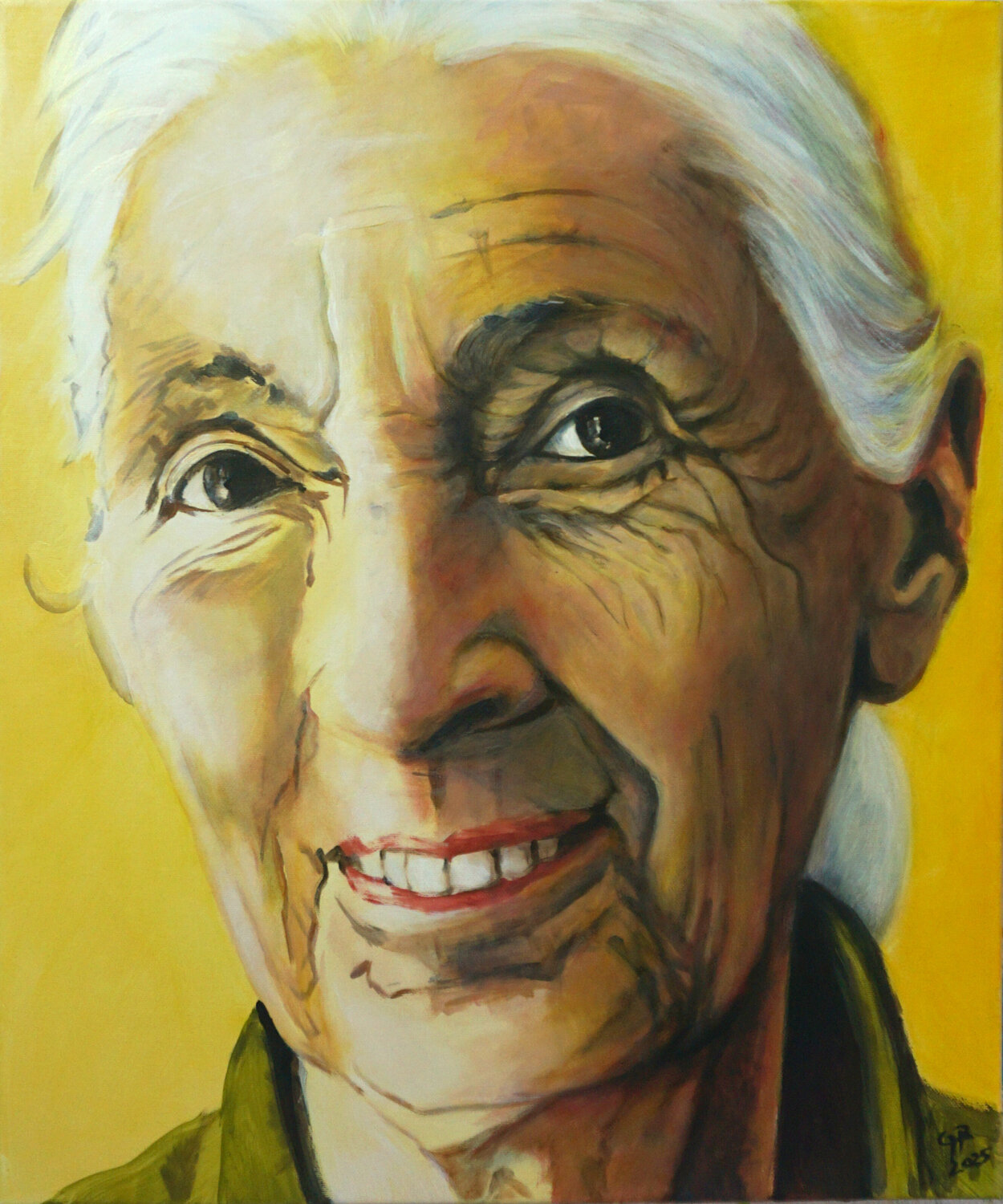 Jane Goodall Gabriele Riedel Original painting for sale
