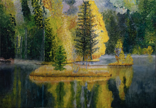 Quiétude Automnale by Patrick Kessler, 회화 for Sale on Singulart