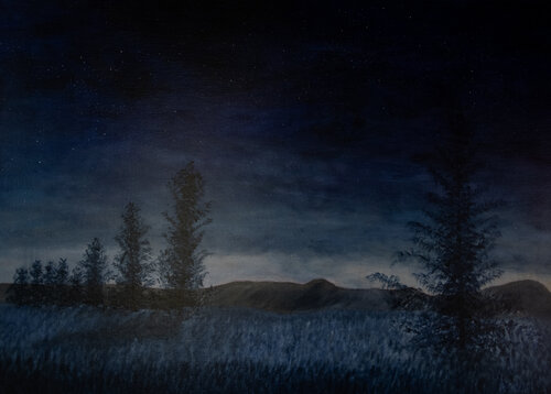 La Campagne Bleue by Patrick Kessler, Painting for Sale on Singulart