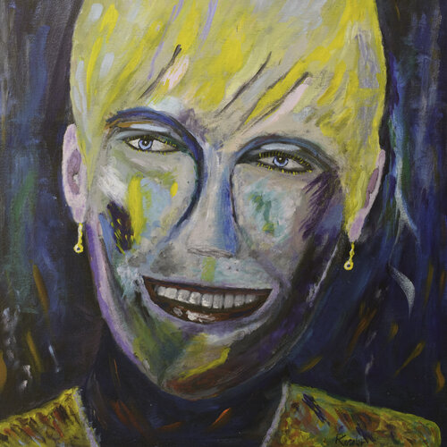 Le Regard Bleu by Patrick Kessler, Painting for Sale on Singulart