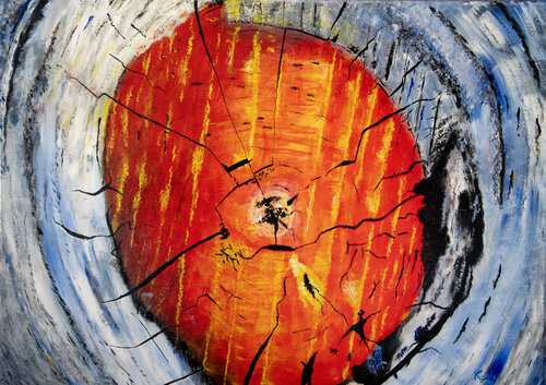 Coeur de Bois by Patrick Kessler, Painting for Sale on Singulart