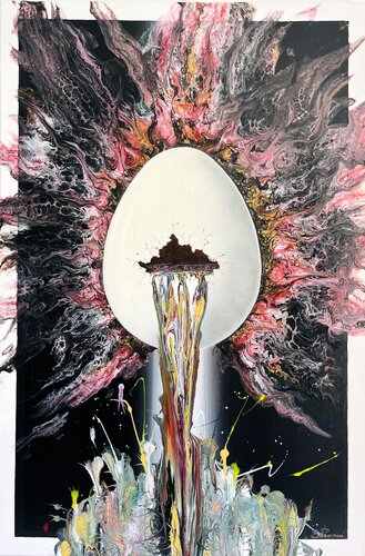 "Cosmic Egg" by Ezio Procacci, 絵画 for Sale on Singulart