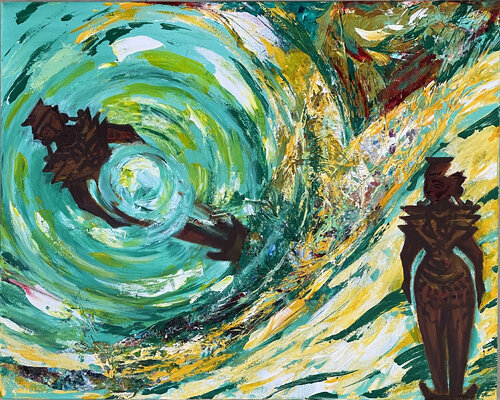 Hope to get into this relationship di Dakshayani Lingamoorthy, Pittura in vendita su Singulart