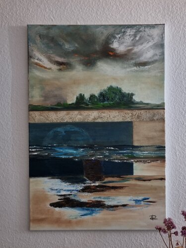 Dos Mundos I de Maria Jose Roldan Hidalgo, Pintura a la venta en Singulart