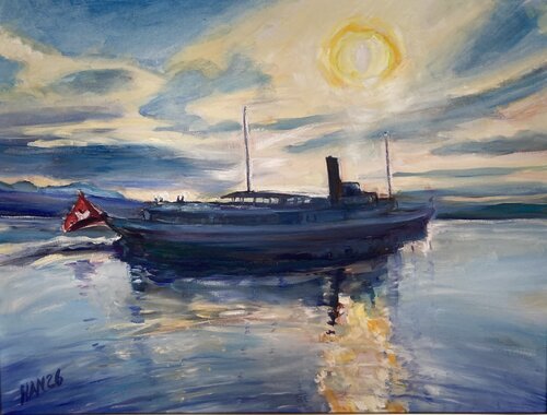 Belle Epoque "ITALIE" late afternoon by Heiner Handschin, Painting for Sale on Singulart