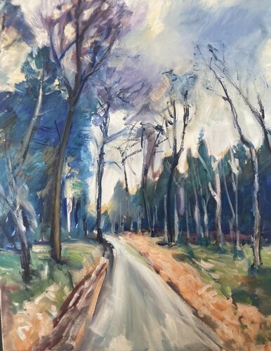Pre-Spring Forest of Belmont de Heiner Handschin, Pintura a la venta en Singulart