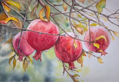 An Autumn taste von Fatemeh Kazemeyni, Malerei kaufen auf Singulart