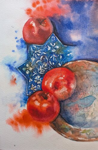 Blue memories von Fatemeh Kazemeyni, Malerei kaufen auf Singulart