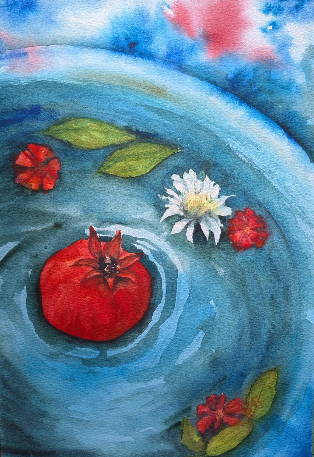 Blue memories ll Fatemeh Kazemeyni Original painting for sale