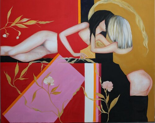 Between Two Selves by Yana Raynus, Painting for Sale on Singulart