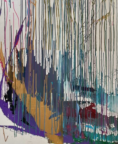 When the World splits in two. Or three. von Cristina Jardanovsky, Malerei kaufen auf Singulart