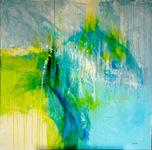 Der Fisch di Margit Schick, Pittura in vendita su Singulart