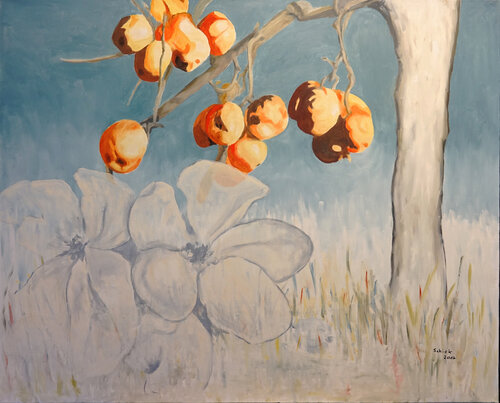 Winteräpfel de Margit Schick, Pintura a la venta en Singulart