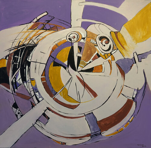 Baustelle by Margit Schick, Painting for Sale on Singulart