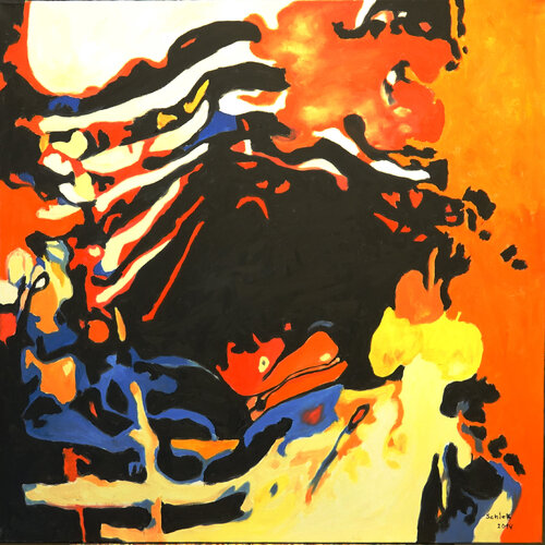 Der aus dem verborgenen kommt.... di Margit Schick, Pittura in vendita su Singulart