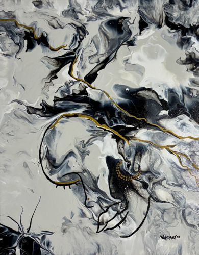 Fault Line of Silence van Lydia Watson aka Watsart™, Watsart LLC, Schilderij te koop op Singulart