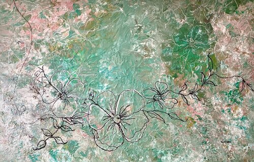 Petal Reverie van Lydia Watson aka Watsart™, Watsart LLC, Schilderij te koop op Singulart