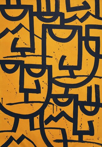 The Silent Chorus van SALVATORE CATANIA Bamér, Schilderij te koop op Singulart