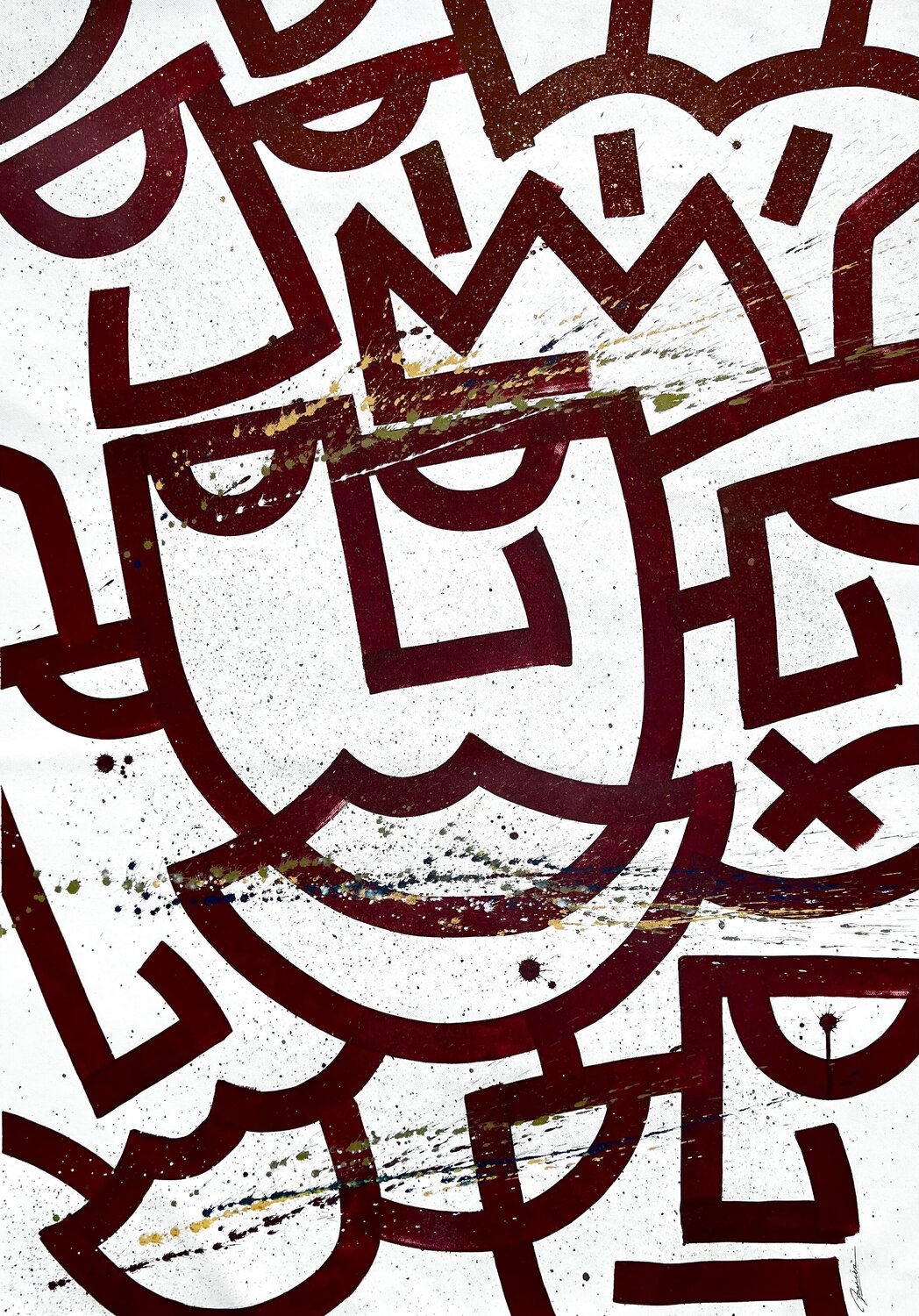 A Smile Amid the Noise SALVATORE CATANIA Bamér Originalgemälde zu verkaufen