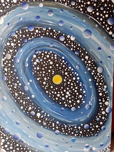 Danza cosmica N.1 by Andrea Micalizzi, Painting for Sale on Singulart