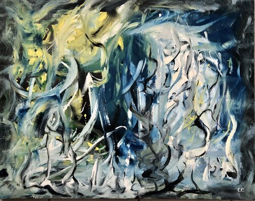 Mouvance van claude Crousier, Schilderij te koop op Singulart