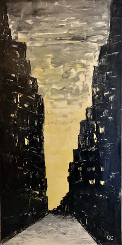 Ville déserte de claude Crousier, Pintura a la venta en Singulart