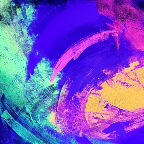 Galaxy of happiness van Ariane Fischer, Schilderij te koop op Singulart