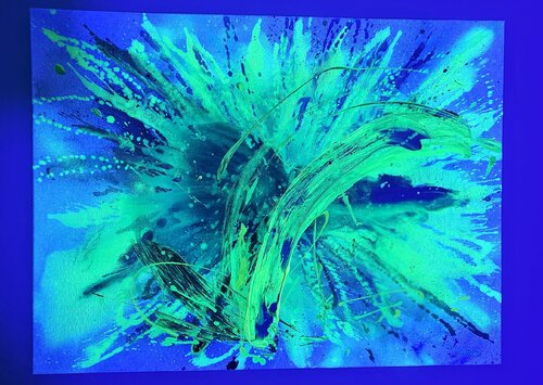 Phantasy galaxy van Ariane Fischer, Schilderij te koop op Singulart