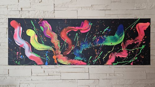 neon power I van Ariane Fischer, Schilderij te koop op Singulart