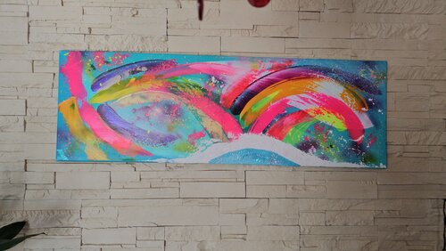 turquoise van Ariane Fischer, Schilderij te koop op Singulart